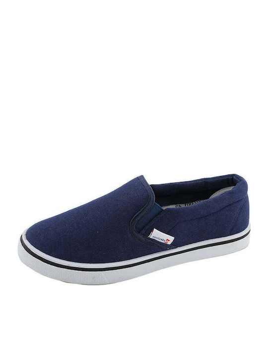 Πάνινα Ανδρικά Slip-On Μαύρα