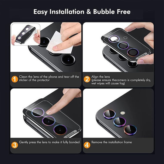 Προστασία Κάμερας Tempered Glass Ασημί για το Samsung Galaxy S24 FE 5G