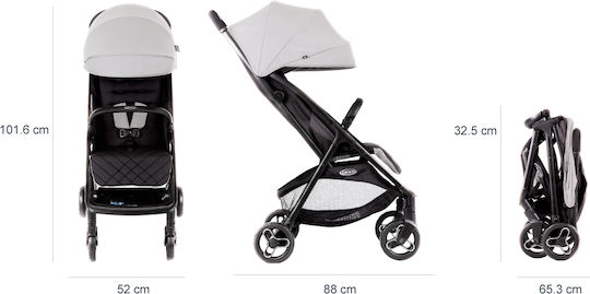 Graco Myavo Καρότσι Μωρού Kατάλληλο για Nεογέννητο Steeple Gray 5.8kg