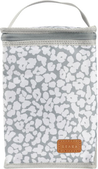 Beaba Cherry Blossom Ученическа Изотермична Чанта За Храна За Ръка 2.8 Литра Сива 15x13x22см