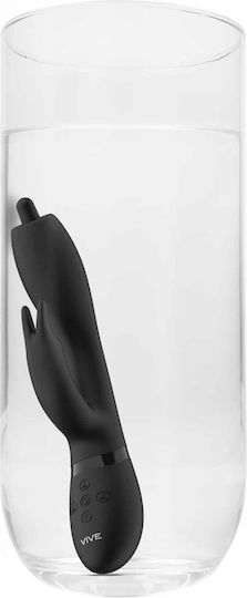 Vive Nilo Vibrator Kaninchen Pinpoint Rotierender G-Punkt Kaninchen 22cm Black