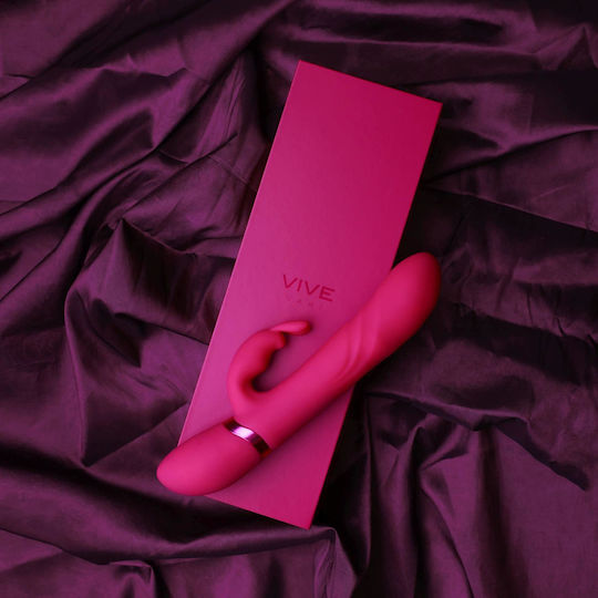 Vive Vibrating Vibrator Iepurele 22cm Roz