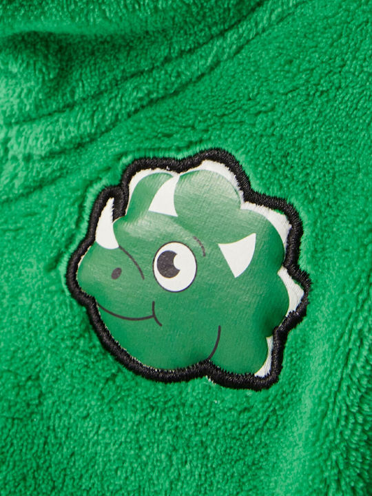 Παιδική Ζακέτα Fleece με Κουκούλα Πράσινη