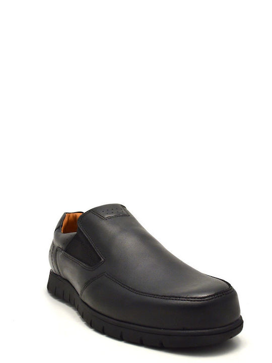 Leder Herren Freizeitschuhe Schwarz