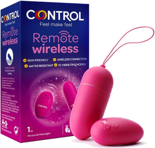 Control Feel Make Feel Mini Δονητής Egg με Απομακρυσμένο Έλεγχο Ροζ