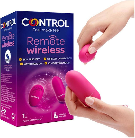 Control Feel Make Feel Mini Δονητής Egg με Απομακρυσμένο Έλεγχο Ροζ