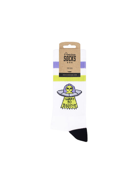 American Socks Șosete Albe 1Pachet