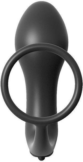 Pipedream Vibr Vibrant Inel Cock Silicon cu Ineluri pentru penis Negru