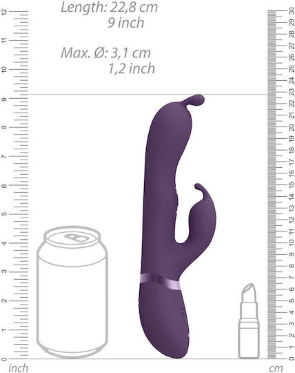 Vive Gada Δονητής Rabbit 22.8cm Μωβ