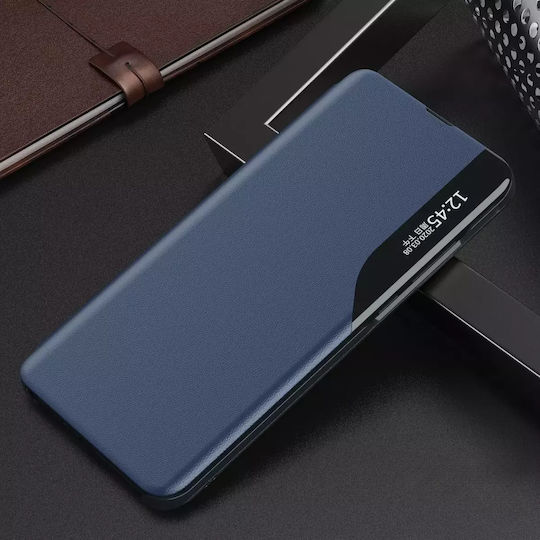 Hurtel Flap Umschlag Rückseite Synthetisches Leder / Leder Blau (SAMSUNG A05S)