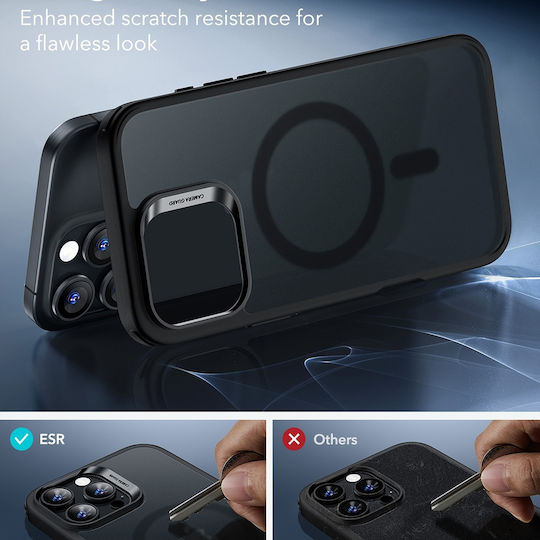 ESR Classic Hybrid Halolock Back Cover Silicone / Plastic 0.7mm Black (iPhone 16 Pro Max)