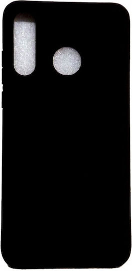 Matt Back Cover Σιλικόνης Μαύρο (Huawei P30 Lite)