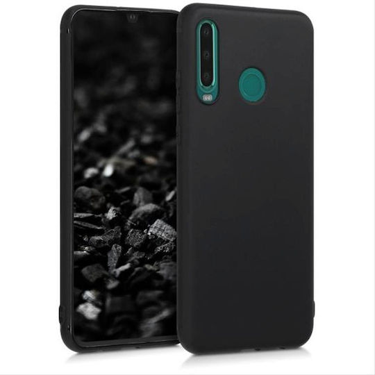 Matt Back Cover Σιλικόνης Μαύρο (Huawei P30 Lite)