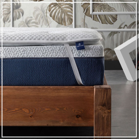 Mattress Topper Dimensions 140x200x7cm Soft Double Quilted Cover Infused with Aloe Vera