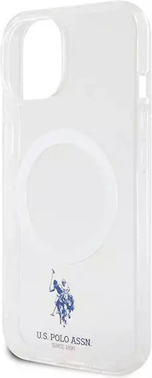 U.S. Polo Assn. Magsafe Collection Back Cover Silicone / Plastic Transparent (iPhone 15)