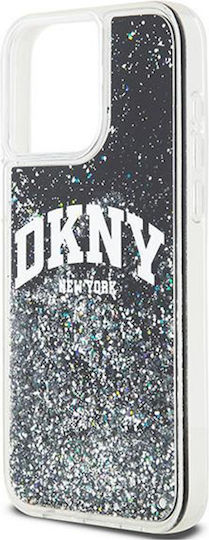 DKNY Liquid Umschlag Rückseite Kunststoff / Silikon Schwarz (iPhone 15 Pro Max)