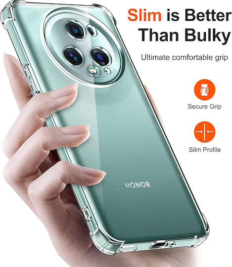 Techsuit Shockproof Clear Back Cover Silicone Transparent (Honor Magic5 Pro)