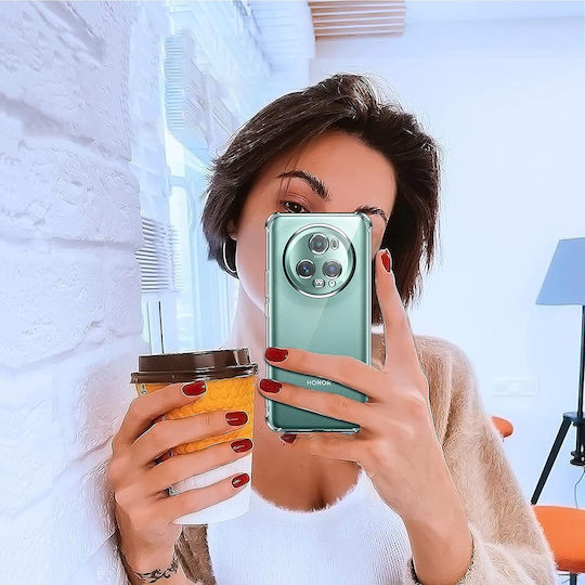 Techsuit Shockproof Clear Back Cover Silicone Transparent (Honor Magic5 Pro)