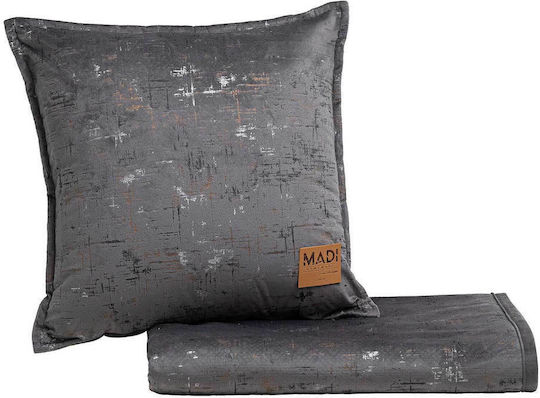 Madi Madi Sofa Cushion Petra in Velvet Dark Gray 45x45cm
