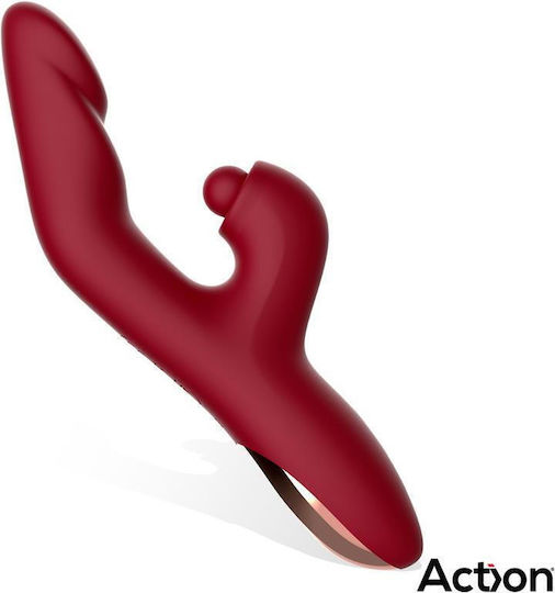 Action Klitoris Vibrator 22cm Rot