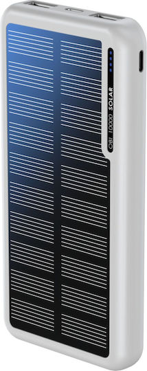 Boompods Obi Слънчева Power Bank 10000mAh с 2 USB-A порта и USB-C порт Бял