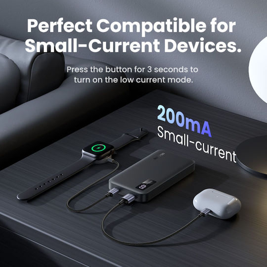 Ugreen PB311 Power Bank 10000mAh 20W Power Delivery / Quick Charge 3.0 Μαύρο