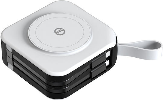 Mobile Origin Power Bank 10000mAh mit USB-A Anschluss und USB-C Anschluss Weiß