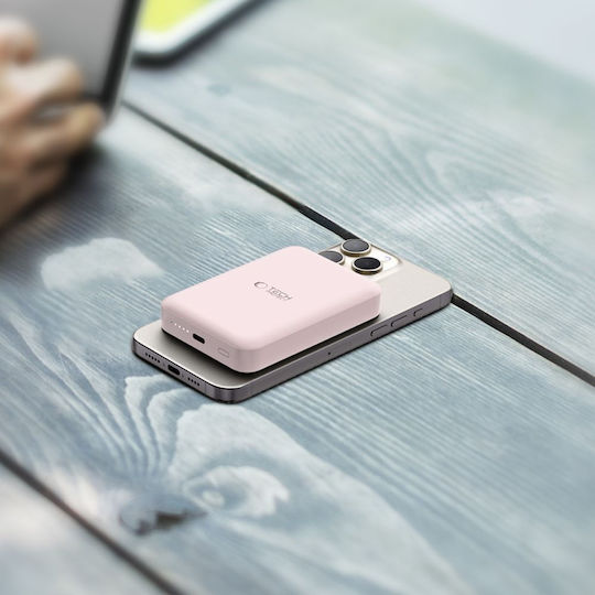 Tech-Protect PB11 Lifemag MagSafe Power Bank 10000mAh 15W με Θύρα USB-C Ροζ