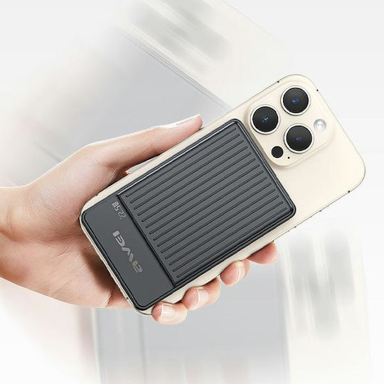 Awei P33K Power Bank 10000mAh 22.5W with USB-A Output Port and USB-C Output Port Black
