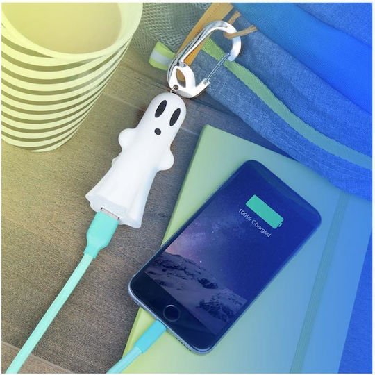 BuQu Ghost Power Bank 2500mAh mit USB-A Anschluss Weiß