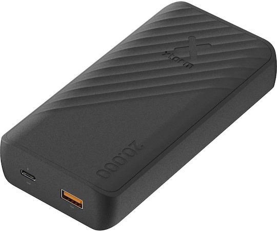 Xtorm Go2 Power Bank 20000mAh 15W με Θύρα USB-A και Θύρα USB-C Μαύρο