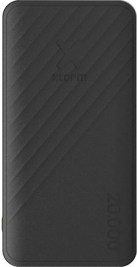 Xtorm Go2 Power Bank 20000mAh 15W με Θύρα USB-A και Θύρα USB-C Μαύρο