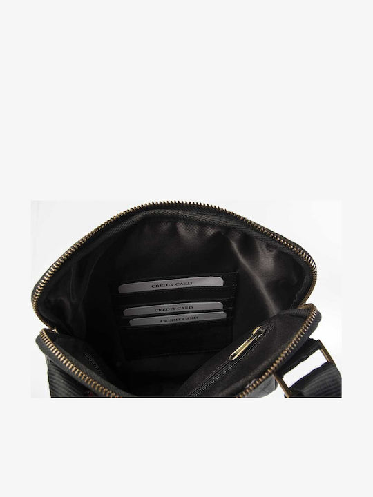 Leather Men's Bag Shoulder / Crossbody Black