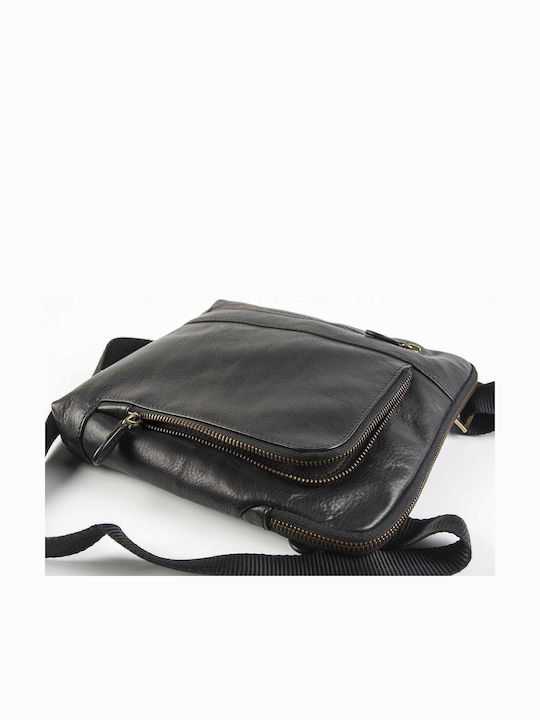 Leather Men's Bag Shoulder / Crossbody Black