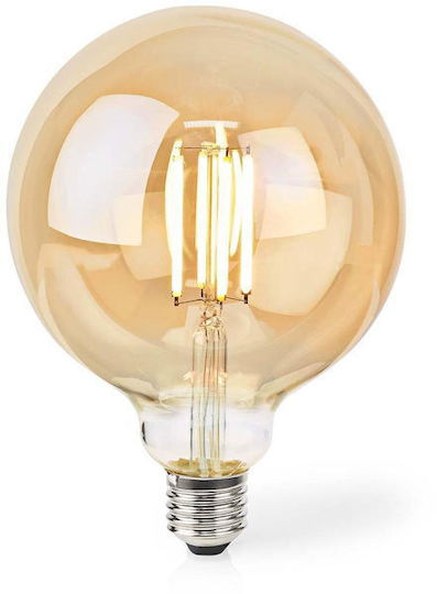 Nedis Wi-fi Smart Led Bulb Filament E27 G125 7w 230v 806lm Warm White 1800 3000k Dimmable