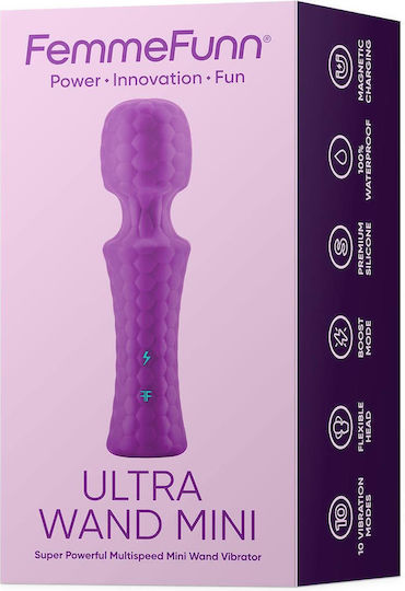 FemmeFunn Mini Δονητής Μασάζ 14.5cm Μωβ
