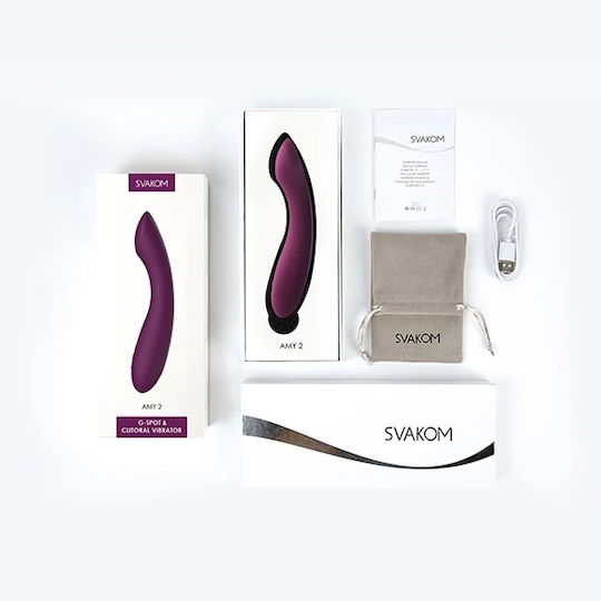 Svakom Amy 2 Vibrator G-Spot 17.4cm Purple