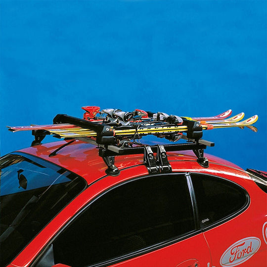 La Prealpina Aluminum Car Roof Bar for Toyota Corolla 3D Set with Roof Rack Legs Silver