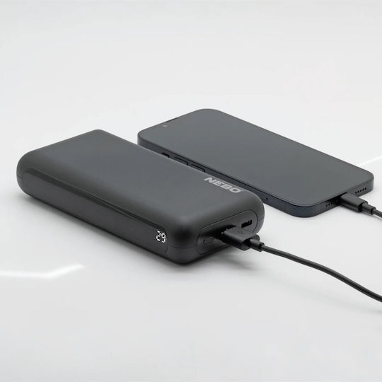 Nebo Външна Батерия 20000mAh с USB-A Изходен Порт и USB-C Изходен Порт Power Delivery Черна