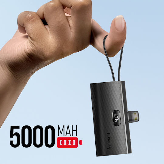Forcell F-Energy Power Plug F5K3 Lightning 5000mAh 20W Power Delivery / Schnellladung Schwarz