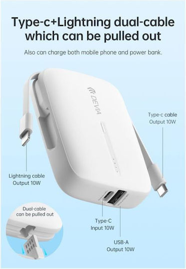 Devia Power Bank 10000mAh 10W Schwarz