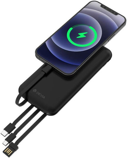 Devia Power Bank 10000mAh Μαύρο