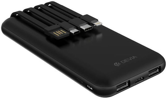 Devia Power Bank 10000mAh Μαύρο