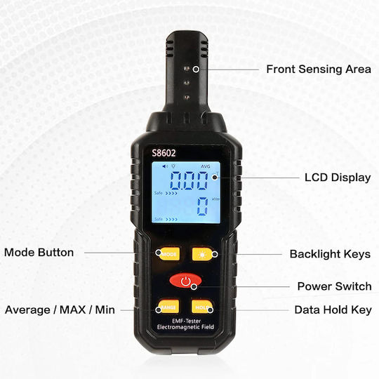 Portable Radiation and Electromagnetic Field Temperature Radiation Meter