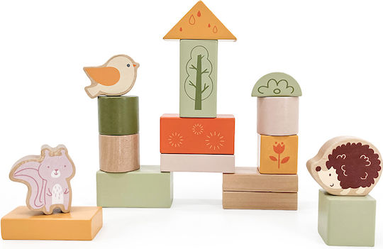 Viga Toys Blocks Green Forest for 2 - 4 Years 50pcs
