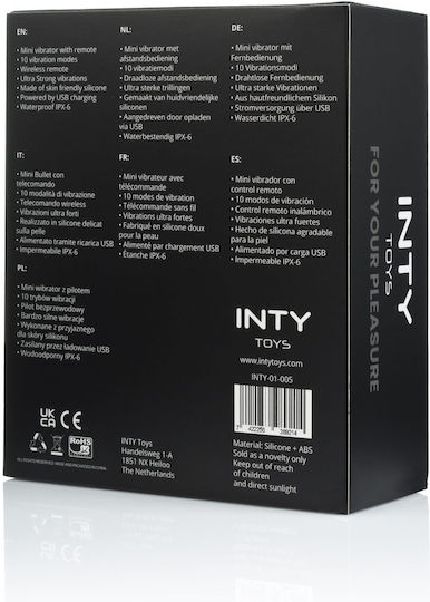 Inty Toys Вибратор Черен