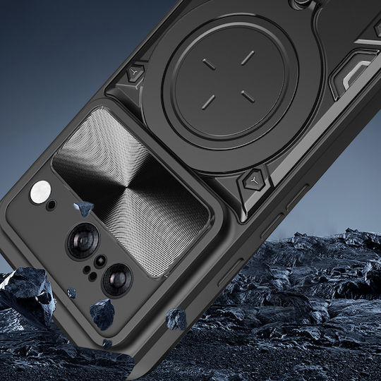 Techsuit Camguard Pro Umschlag Rückseite Silikon Lila (Google Pixel 9 / 9 Pro)