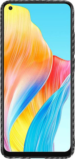 Techsuit Carbon Back Cover Σιλικόνης Μαύρο (Oppo A78 4G)