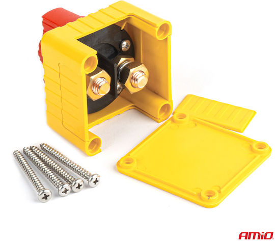 AMiO Batterieschalter Auto 12V Universal Schwarz