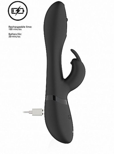 Vive Mira Δονητής Rabbit 21cm Black